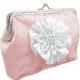 bride lace handbag, bridal pink clutch bag, womens pink lace purse bag in wedding, formal, vintage style, bridesmaid clutch handbag 0450-2