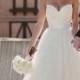 Straps  Neck Long Wedding Dress