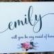 PERSONALIZED Will You Be My MAID of HONOR Card,  Shimmer Envelope, Maid of Honor Card, Asking Maid of Honor Card, Floral Notecards