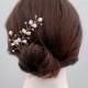 Swarovski Pearl Wedding Hair Jewelry, Bridal Hair Accessory, Swarovski Bridal Hair Vine, Bridal Hair Jewelry, Wedding Headband, Silver Pearl