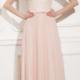 Sleeveless Straps Pink Ruched A-line Chiffon Open Back Floor Length