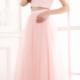 Ruched Two-piece Scoop Short Sleeves A-line Chiffon Pink Floor Length
