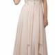 Sleeveless Strapless Crystals Chiffon Ruched Pink Floor Length A-line