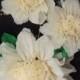 Set of 3 Giant Paper Flowers (Vanilla)- Perfect Decorations for Wedding,Birthday Party&Baby Shower