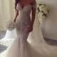 2016 New Spring Luxury Beaded Trumpet / Mermaid Wedding Dress Bridal Gowns With Long Train Off The Shoulder Tulle Robe De Mariage Gown Wedding Dress Ivory Mermaid Wedding Dresses From Loving_weddingevents, $219.9