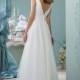 White Beach Elegant V-Neck Sashes Beaded Tulle Wedding Dress
