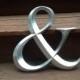 Ampersand Sign Large Silver or Gold Engagement Photo Prop Wedding Picture Prop