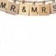 Wedding Cake Toppers, Mr & Mrs Cake Topper, Wedding Bunting, Scrabble Tile Toppers, Wedding, Pennant, Cake Bunting, Shabby Chic, Scrabble