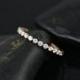 Naomi/Petite Bubble & Breathe 14kt Rose Gold Diamond ALMOST Eternity Band (Other Metals Available)