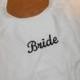 Bride Clothing Protector, Bridal Shower Gift, Gag Gift, Groom Gift, Bachelor Gift, April Fools Gift, Personalized Adult BIb
