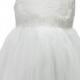 White Lace Soft Tulle Dress with a beautiful Lace Satin Bow