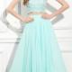 Halter Beading Two-piece Zipper Sleeveless Floor Length Chiffon Ruched A-line