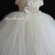 Ivory Flower Girl Tutu Dress Birthday Party Dress Occasion Dress 1T2T3T4T5T6T7T8T9T