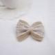 10PCS White Natural Jute Burlap Hessian Bowknot Bows Rustic Wedding Decoration