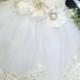 White Venice Lace Tutu Dress-White Flower Girl Dress-Baptism Dress-Christening Dress-Lace Flower Girl Dress-Wedding Dress