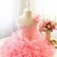 Pink Toddler Performing Dress, Sleeveless Dancing Dress, Baby Easter Dress, Infant Baby Thanksgiving Dress, PD107