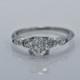 Platinum & 1.05ct. Diamond Art Deco Engagement Ring - J35082