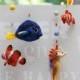 Finding Dory baby Mobile, needle felted fish nursery decor, funny baby shower gift for kids, crib decoration