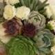 Wedding succulent bouquet for Julie