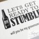 Beer Groomsman card funny, will you be my groomsman, best man card, get ready to stumble card, usher card, wedding card, wedding party card