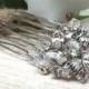 Diamanté Hair decoration, rhinestone hair comb, vintage inspired suitable for Bride Or Bridesmaid, small,petite,silver