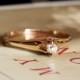 Antique Edwardian Diamond Engagement Ring 14k Gold Belcher Ring Antique Alternative Engagement Wedding Old Cut Diamond Engagement Wedding