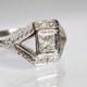 Diamond Engagement Ring, Art Deco Antique Engagement Ring, 18k Gold Diamond Ring, .30ct European Diamond Unique Alternative Engagement 1930s