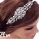 Wedding headband pearl, Bridal headband, Crystal headband, Wedding headpiece vintage, Bridal hair accessories, Pearl Crystal headpiece 3135