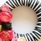 Easy Stripe And Floral Wreath