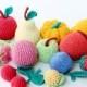 Crochet fruits, Crochet Vegetables, play food, Crochet food, soft toys , Handmade toy, eco friendly , kitchen decoration, set of 13 pcs