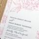 Felicia Pink Peony Flower Wedding Invitation Sample - Recycled Kraft Envelope, Rustic Floral Wedding Invitation