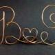 Wedding Cake Topper,  Silver cake topper - Gold cake topper -Monogram  Mr. and Mrs Two lovers