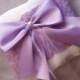 Spring Wedding ring Pillow - Ring Bearer Pillows  - Ring pillow bearer - Purple ring pillow - Ring pillow - Purple bow wedding ring