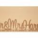 Personalised Mr & Mrs Wedding sign with surname