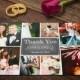Wedding Thank You Card Template - Photoshop Templates - Photography Postcard PSD - Printable Photo Personalized & Custom WT005