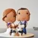 CUSTOM WEDDING TOPPER - Wedding Decor - Felt Wedding Cake Topper - Bride, Groom & Pets