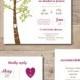 Tree Wedding Invitations, Country Wedding Invites, Rustic Wedding Invitations, Wedding Invitations, Oak Tree, Summer Wedding