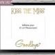 Kiss the Miss Goodbye Bridal Shower Sign Bachelorette Sign - Gold themed 10" x 8" INSTANT DOWNLOAD