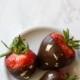 Chocolate Covered Strawberries With Gold Leaf