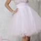 Crystals Tulle Lace Up Sleeveless A-line Short Length Sweetheart Pink