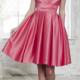Sweetheart A-line Sleeveless Lace Up Knee Length Fuchsia Satin Ruched