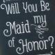 Will You Be My Maid of Honor Card Asking Maid of Honor Proposal Bridal Party Cards Pop the Question Bridesmaid Matron of Honor Elegant Cute