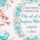 Watercolor clip art set: hand painted turquoise blooms; wreaths and sprays; wedding clip art; weddings; instant download