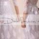 Lace Plus Size /Vfront & back /long/ mаxi  wedding party/reception dress / lace / Bridal Gown 3/4 sleeve