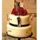 Zombie Wedding cake topper set