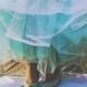 Mint Green Crinoline -- Hand Dyed Bridal Crinoline  --  Pink, Green, Yellow, Purple, Blue MORE COLORS AVAILABLE