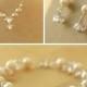 Bridal jewelry set, wedding jewelry set, pearl wedding jewelry, bridal jewellery set - Florence