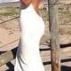 New White/Ivory Bridal Beach Gown Wedding Dress Custom Size 8 10 12 14 16 ++
