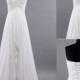 New Ivory Beach Wedding Dress Brides Long Dresses Factory Size 6-8-10-12-14-16