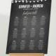 Wedding Seat Chart, Instant Download, Rustic String Light Chalkboard Printable, DIY, Seating Chart Template, Table Plan, Custom Editable PDF